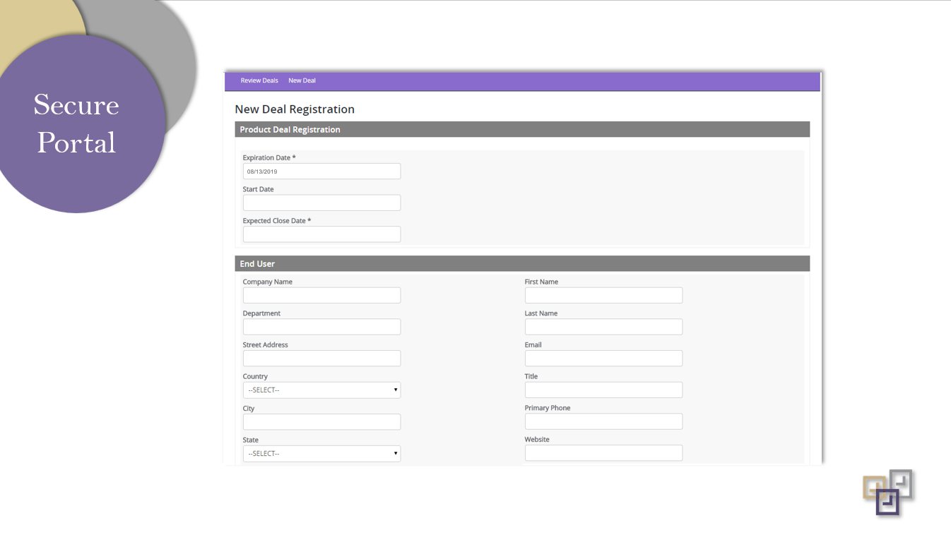 Deal Registration Software - Secure Portal