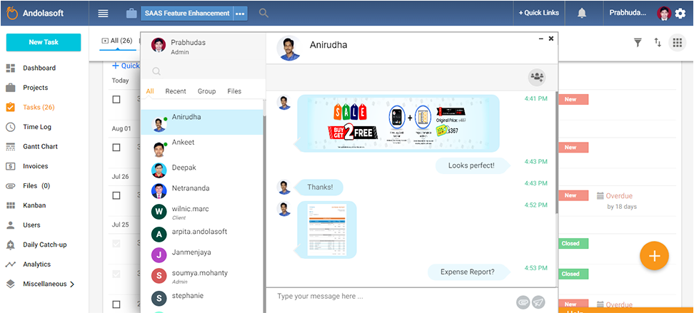 Orangescrum Software - 1