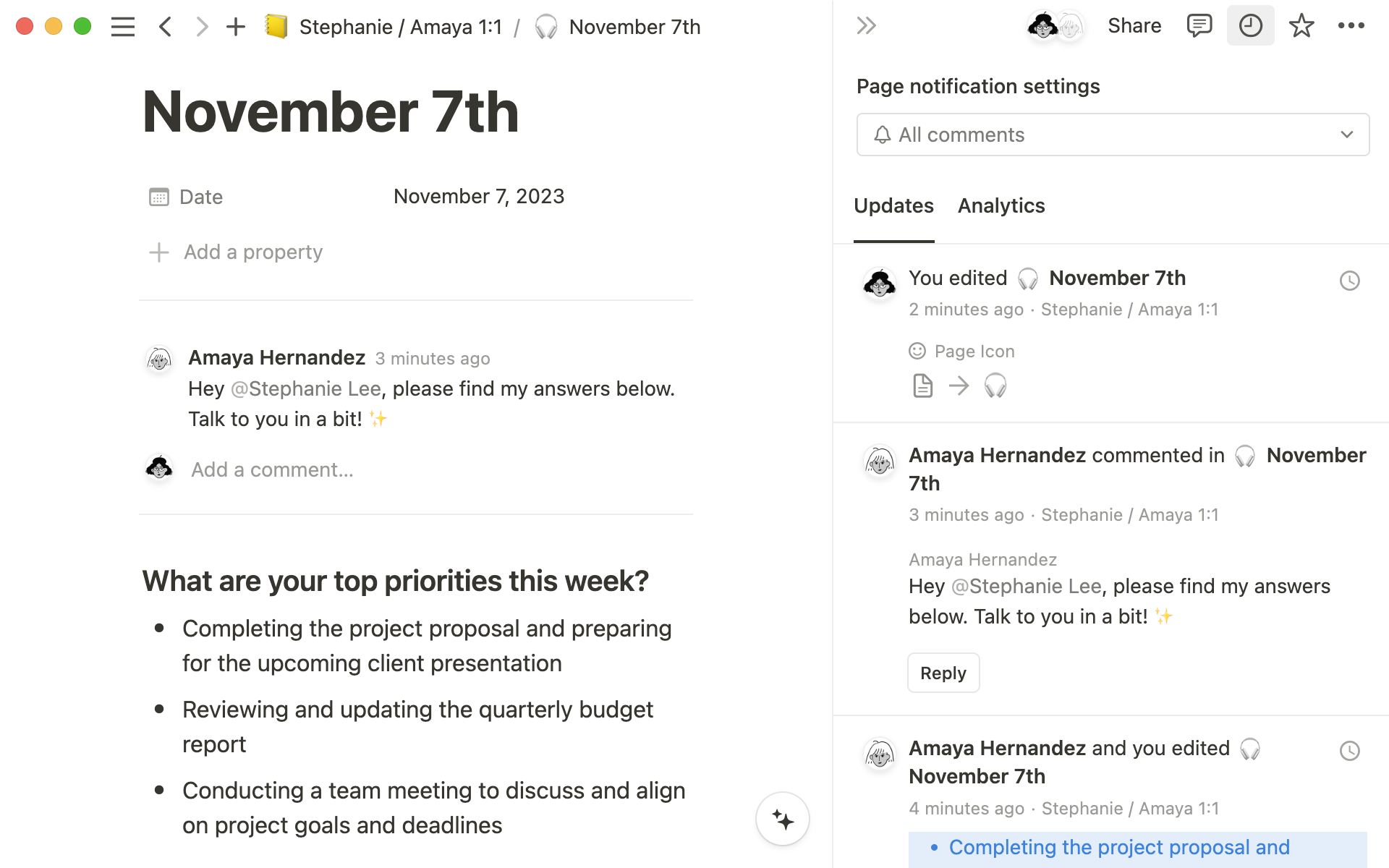 Notion Software - Notion document collaboration