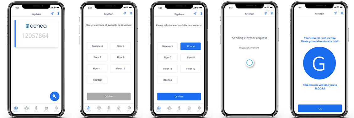 Destination Dispatch integrations allow for touchless elevator to floor access