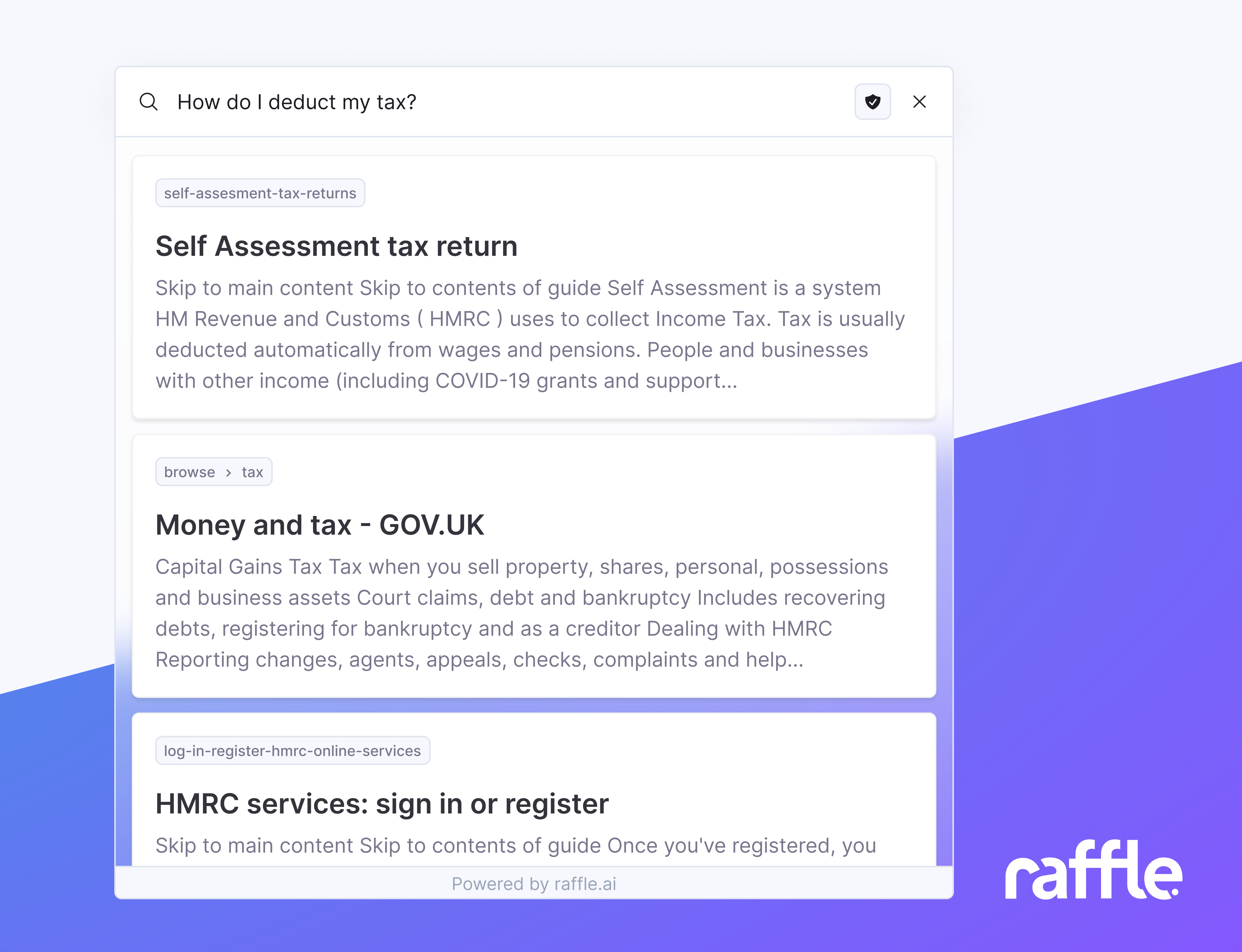 Raffle Search screenshot: getapp raffle search
