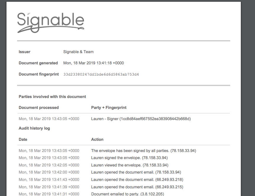 Signable Software - 1