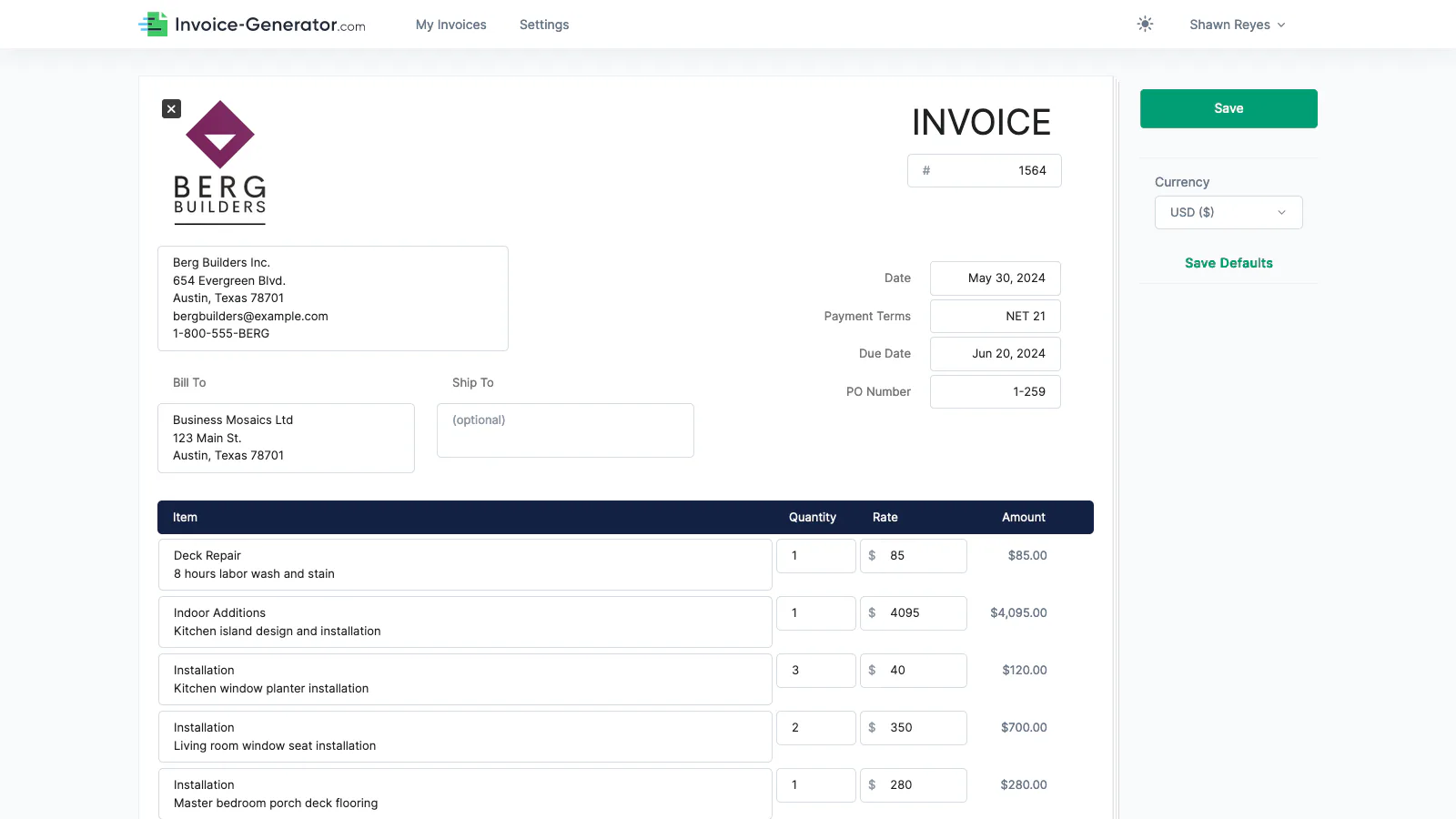 Invoice Generator Program Invoice Generator Price, Features, Reviews & Ratings - Capterra India