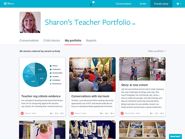 Storypark Software - Storypark teachers' portfolio