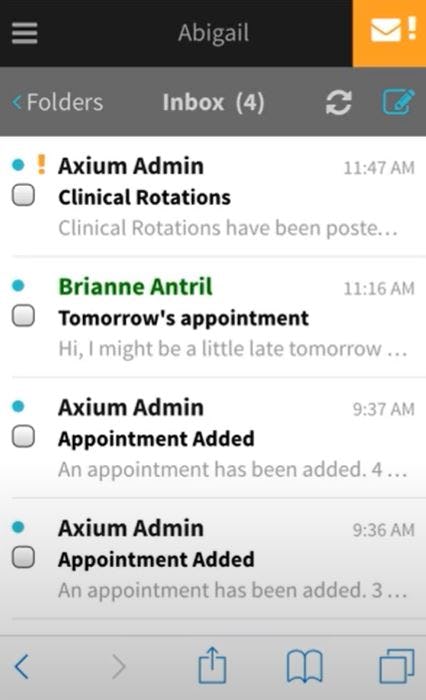 axiUm Software - axiUm inbox