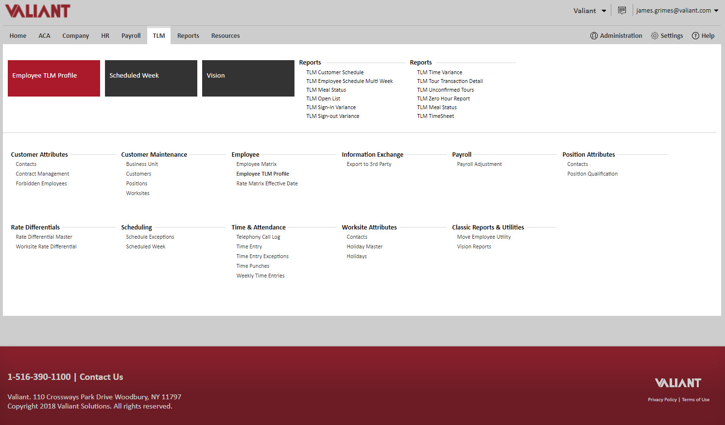 Trackforce Valiant Software - TLM main