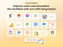 LiveChat Software - Over 200 integrations