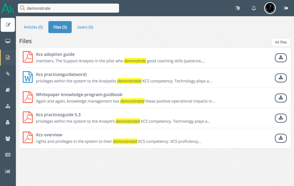 Search through articles & files with omnisearch