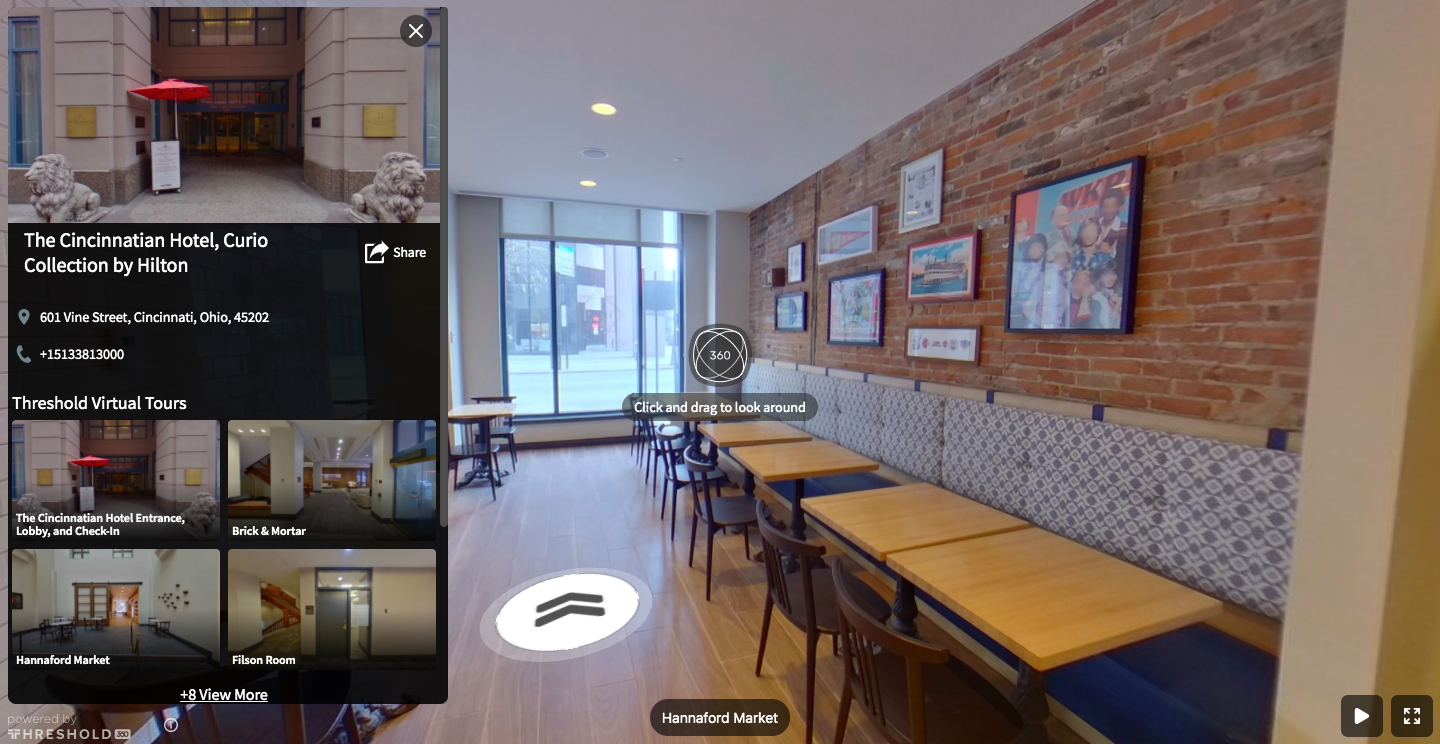 Publish interactive, 360° virtual tour and location information through a Threshold Share Page link. - Available with the Threshold Platform.