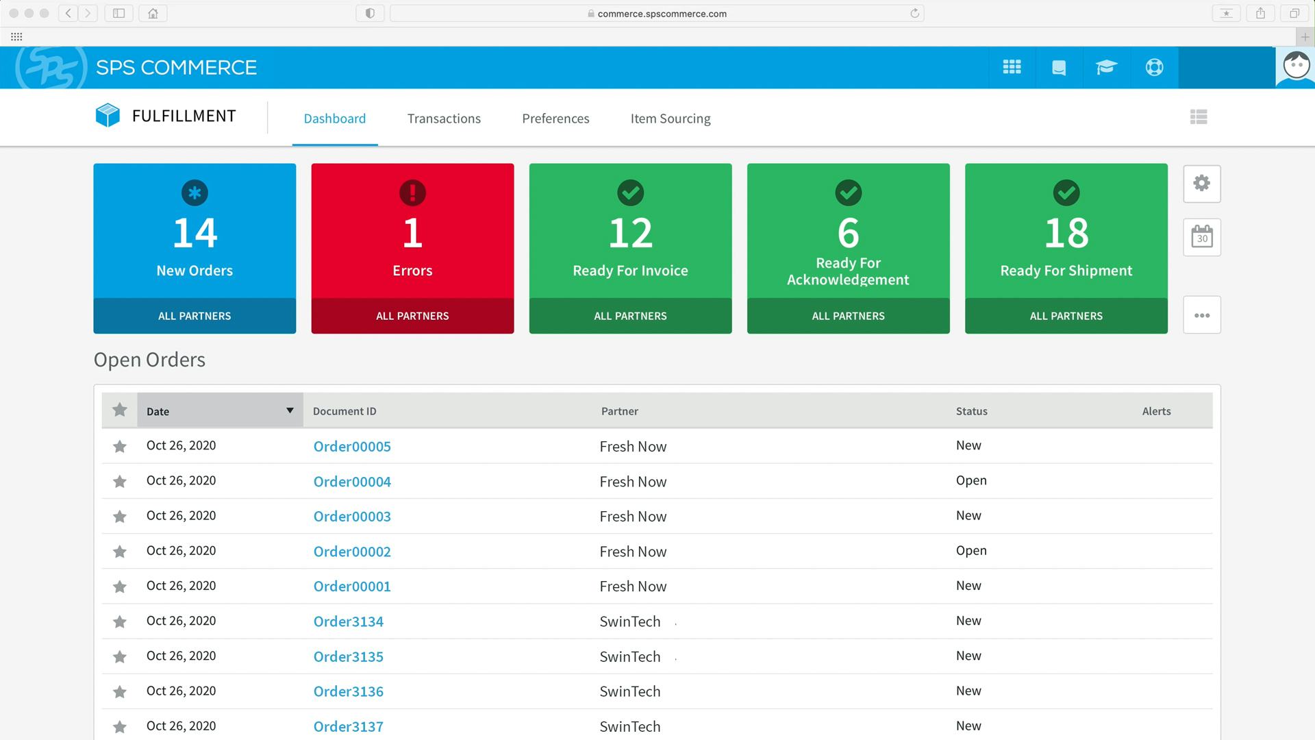 SPS Commerce Software - Manage all orders in one place