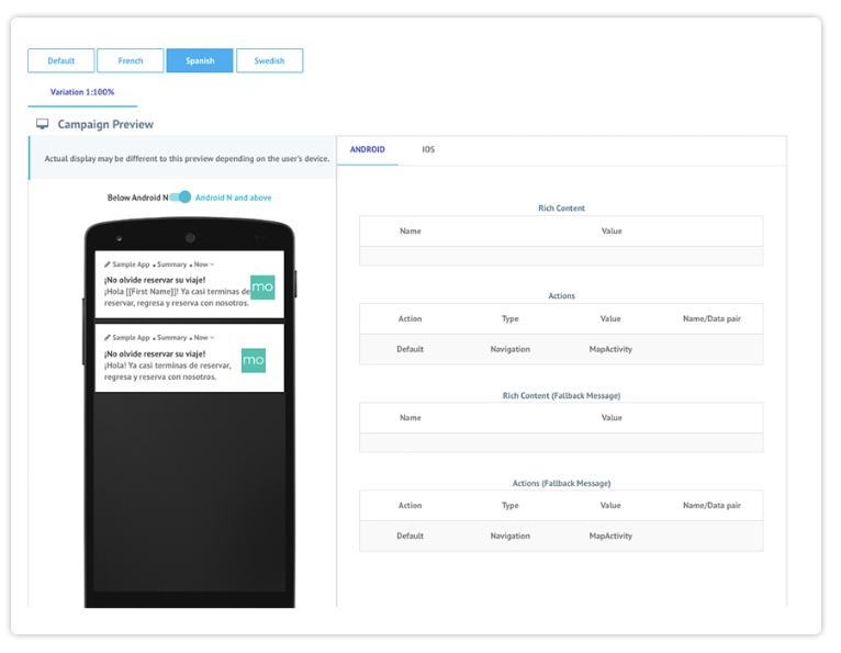 MoEngage Software - Reach out to customers based on their language & location