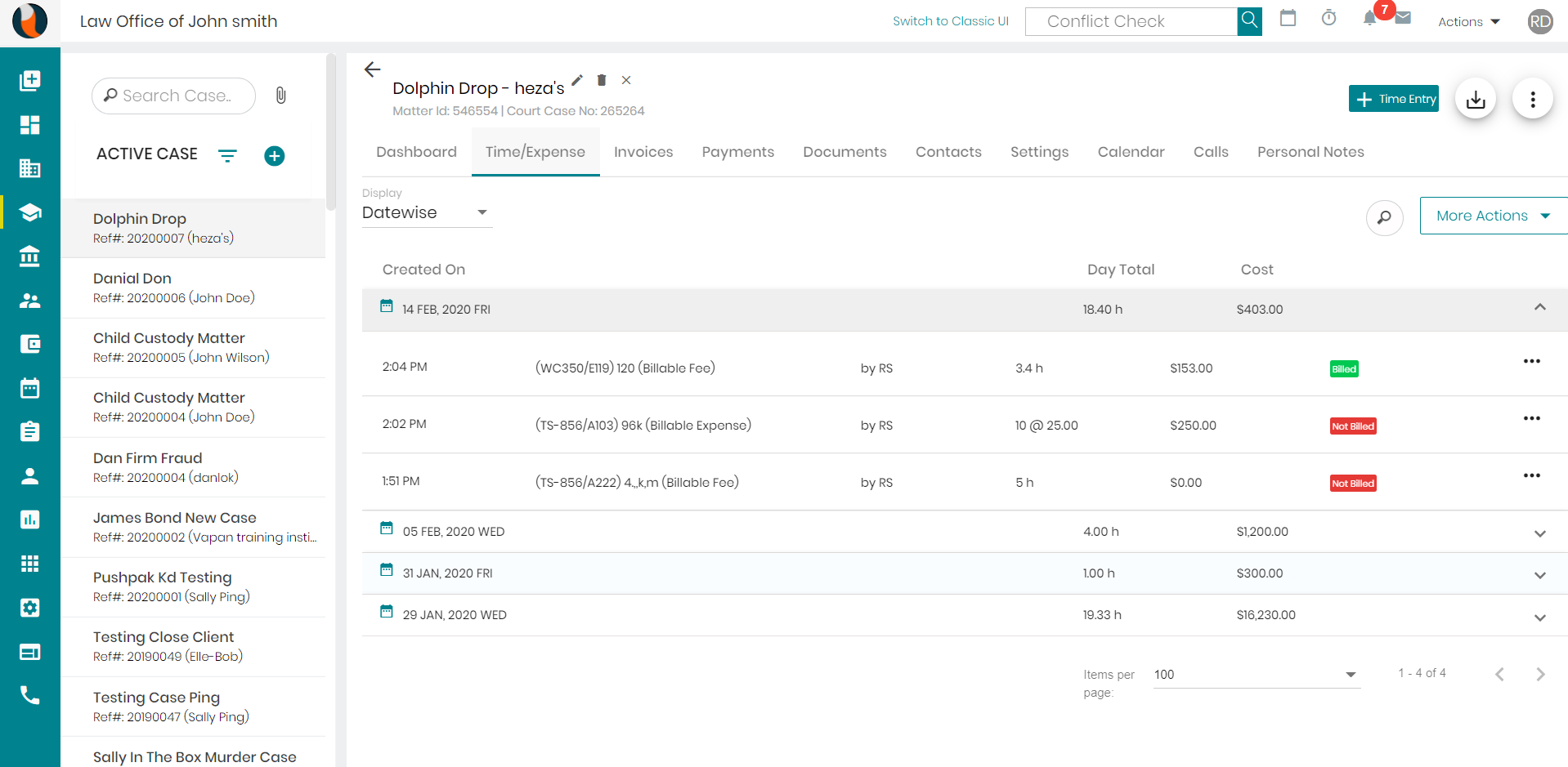 CaseFox Software - CaseFox Timekeeping Software