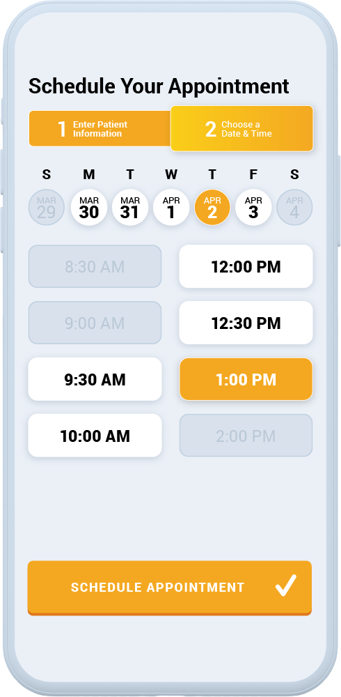 Mobile Friendly Online Scheduling