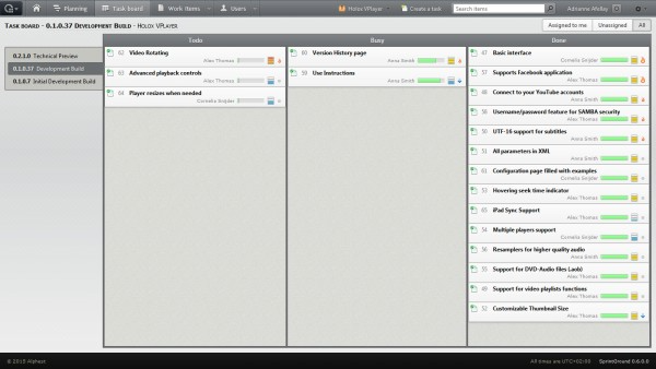 SprintGround includes Kanban boards, alongside burndown charts and other tools