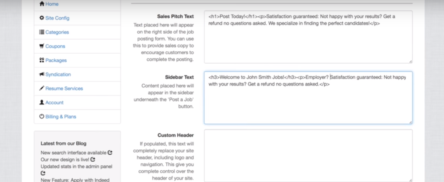 JobBoard.io sales pitch text screenshot