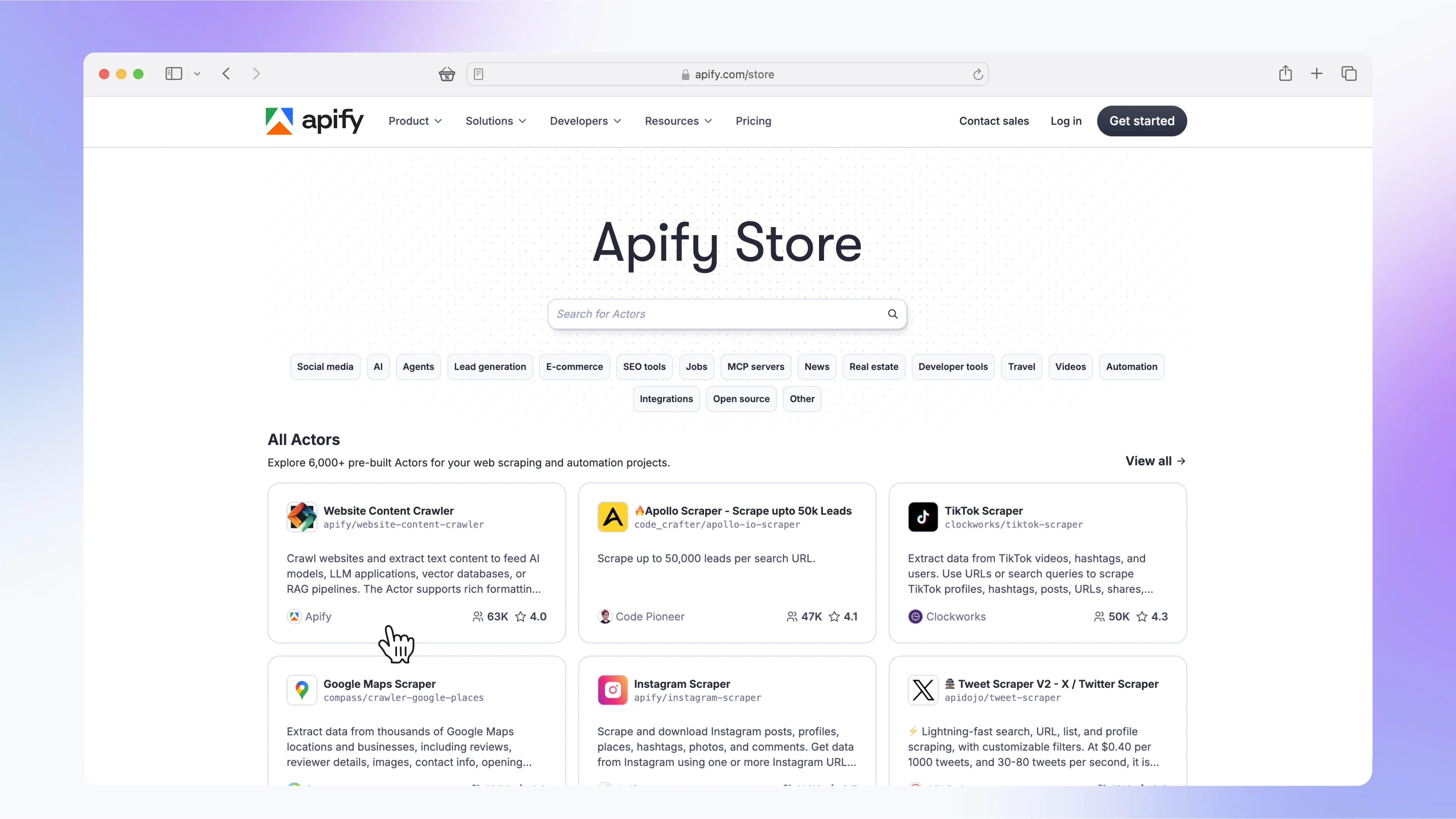 Apify | Avis, prix et démonstrations - SoftwareAdvice FR