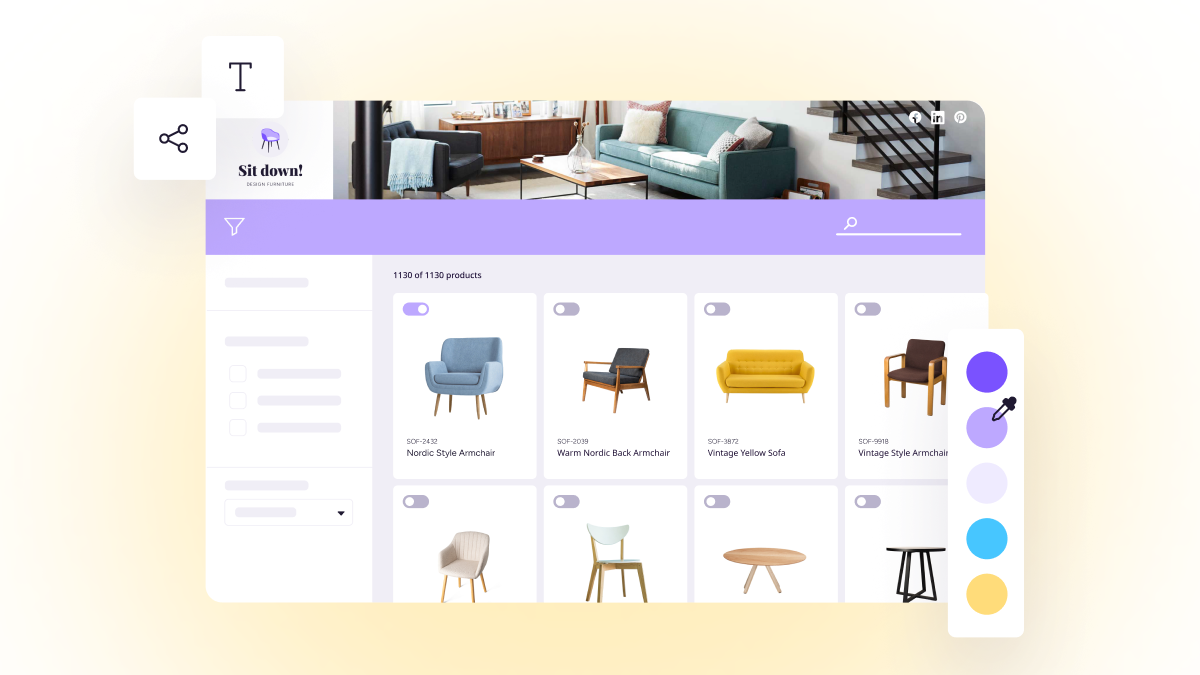 Plytix Software - Kiss printed catalog costs goodbye, and digitally store and share your product information with retailers and partners. Plytix Brand Portals are online product catalogs that are always up to date, accurate, and easy to share.