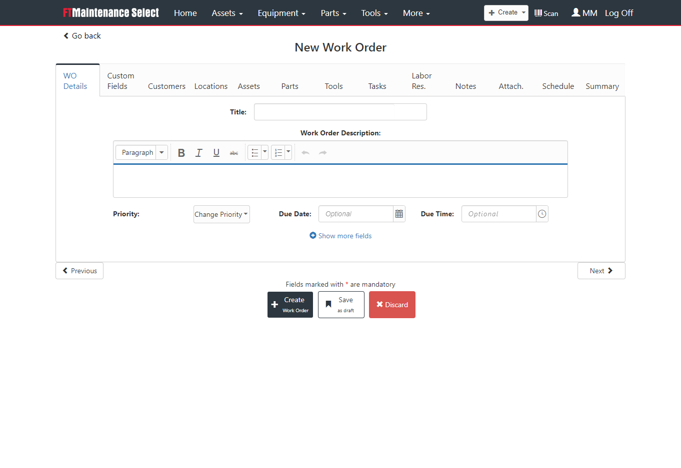 FTMaintenance Select