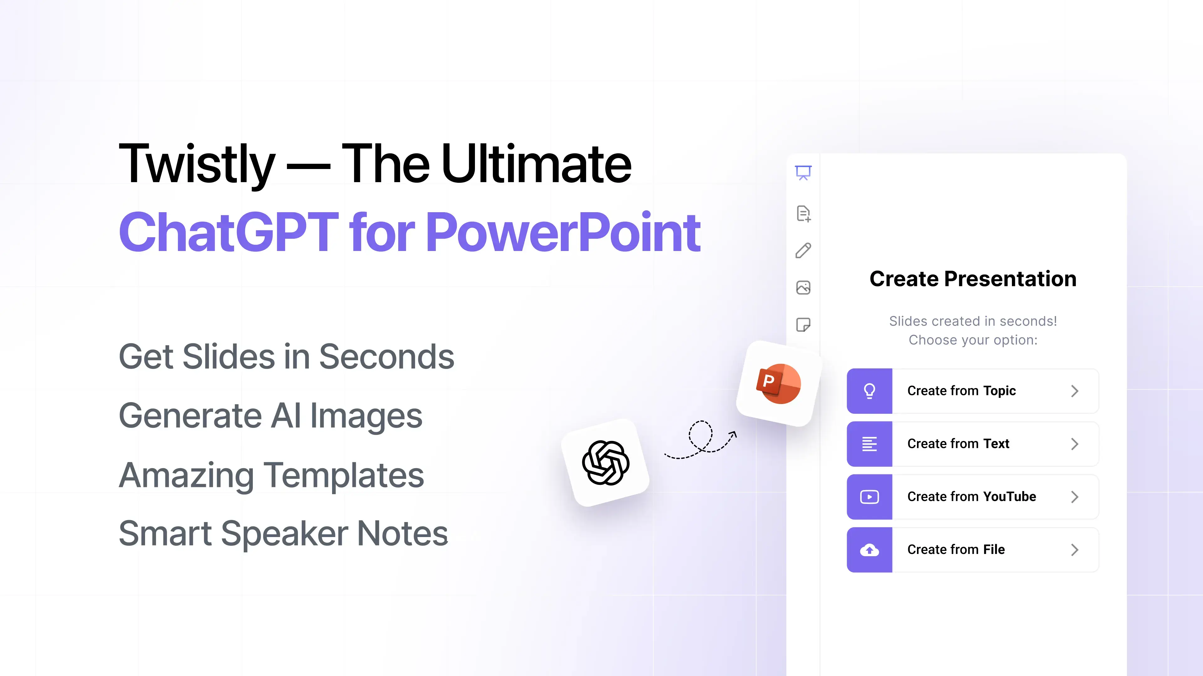 Twistly screenshot: Twistly presentation creator