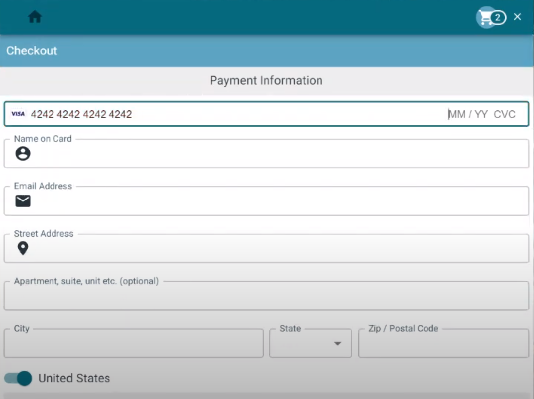 aReservation payment checkout