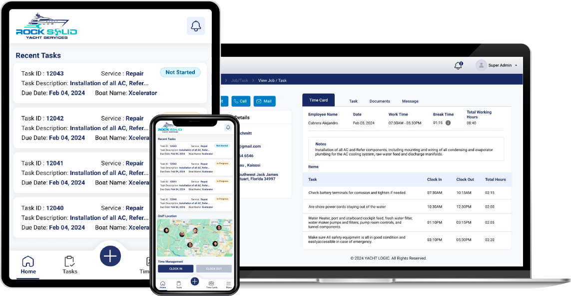 Yacht Logic Pro screenshot: Yacht Logic Pro multi-device support