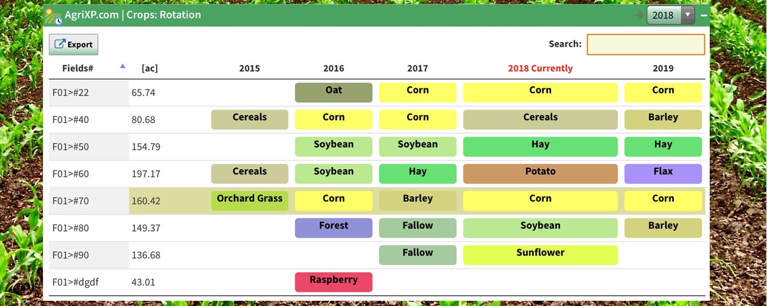 AgriXP screenshot: Spray Record Keeping Software