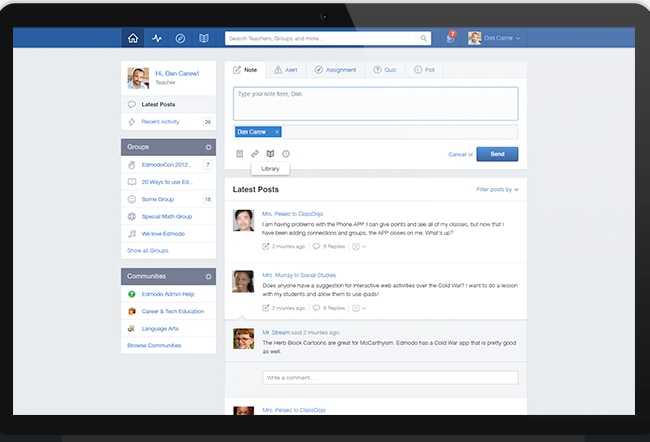 what does edmodo app look like on face book