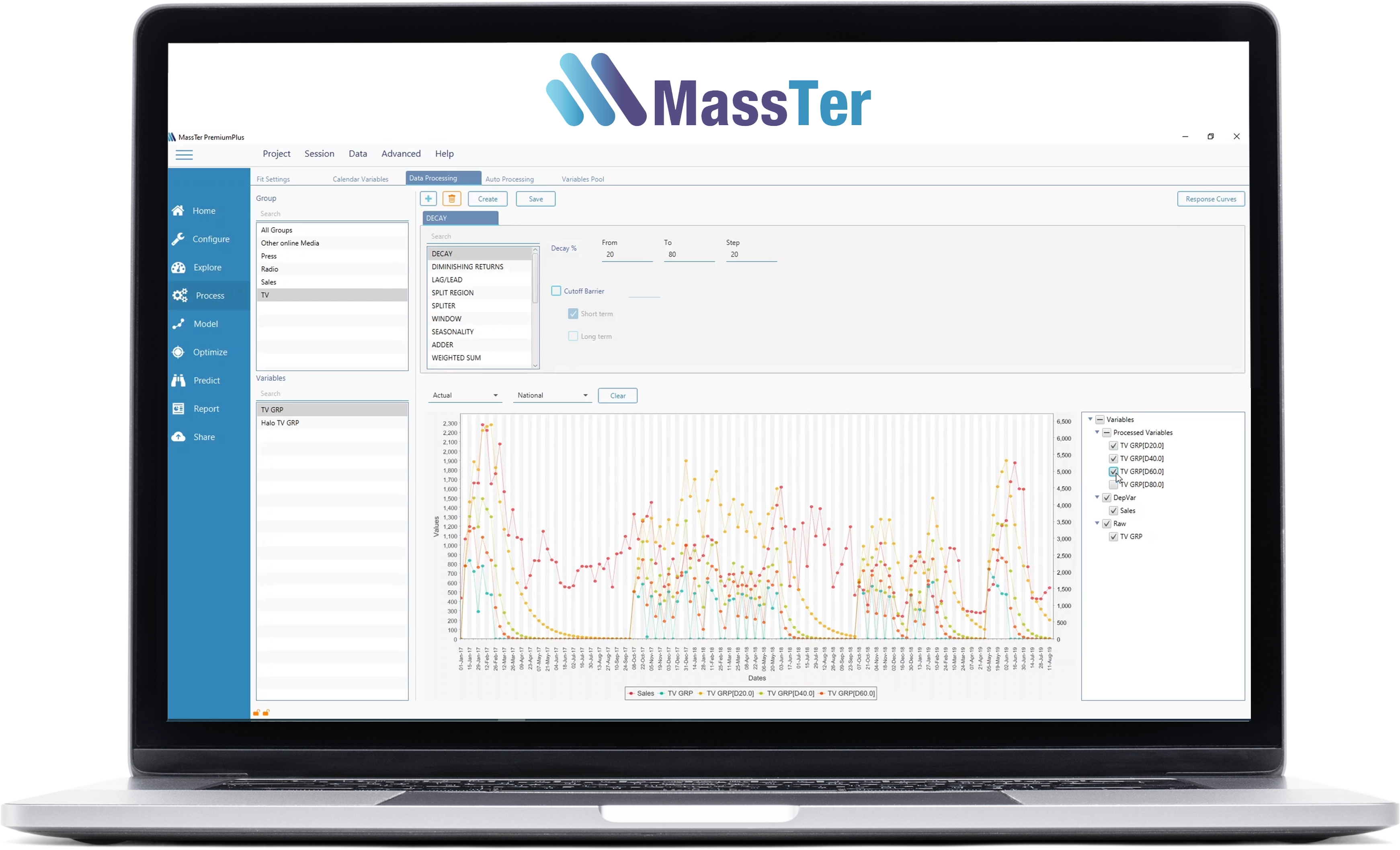 MassTer - Data Processing Module - Marketing Mix Modeling and Optimization Software - MASS Analytics