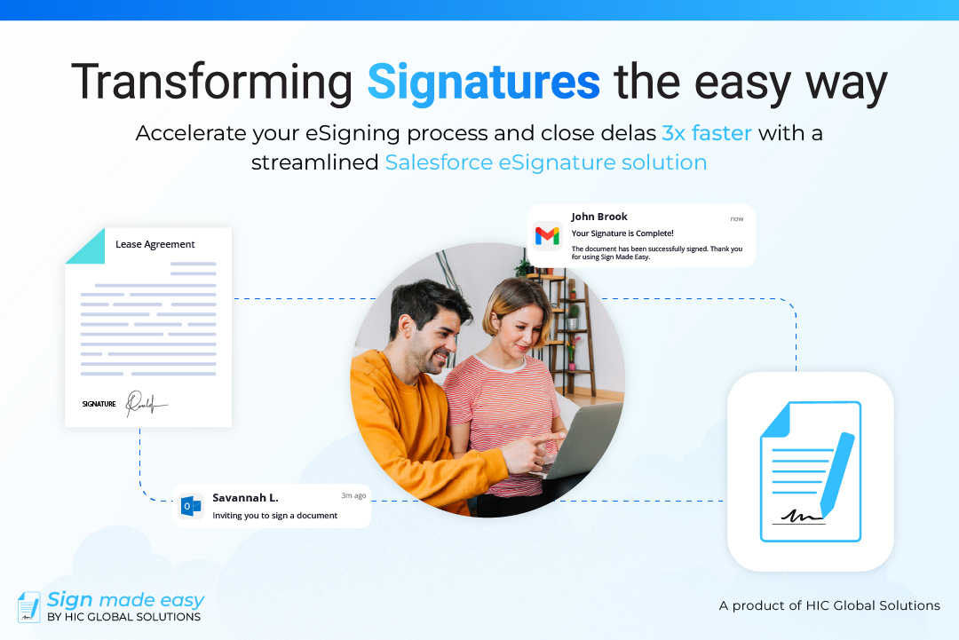 Sign Made Easy screenshot: Simplify document signing with Sign Made Easy for Salesforce. Enjoy a secure, fast, and seamless eSignature experience directly within Salesforce. Automate workflows, speed up approvals, and close deals faster with smart and hassle-free signing solution.