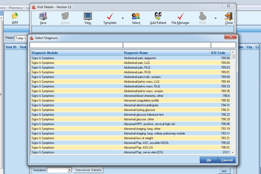 SoftClinic GenX Software - SoftClinic diagnosis