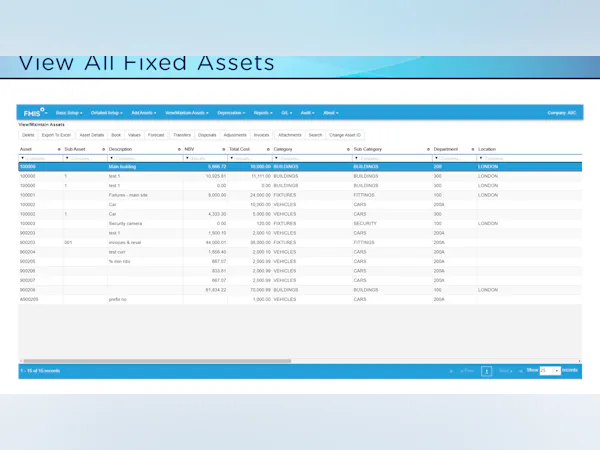 FMIS Fixed Asset Management Price, Features, Reviews & Ratings ...