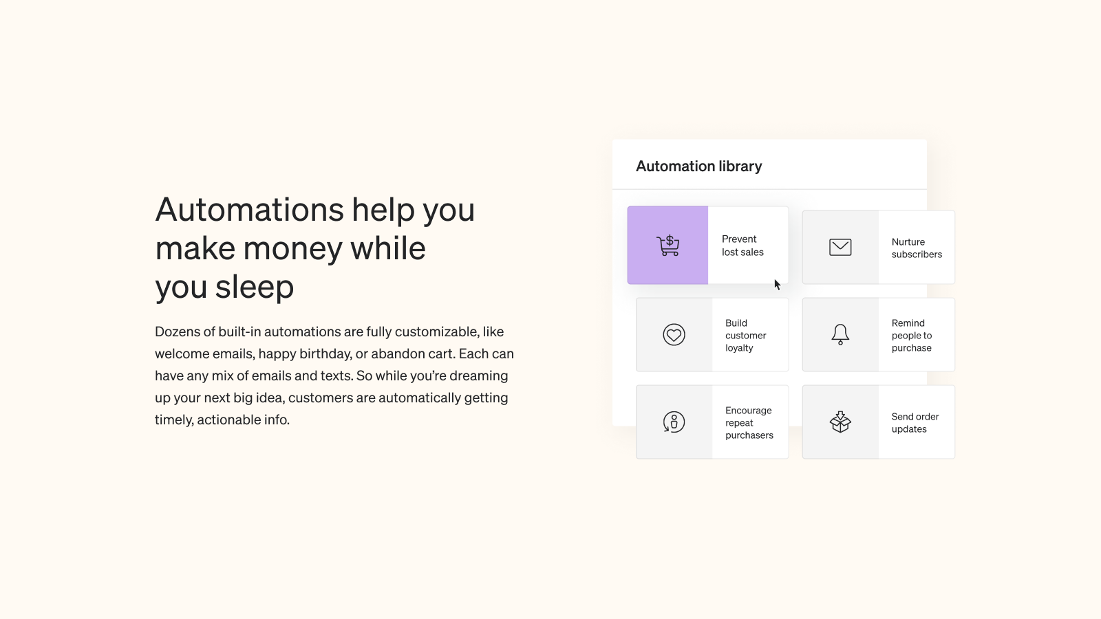Automations help you make money while you sleep
