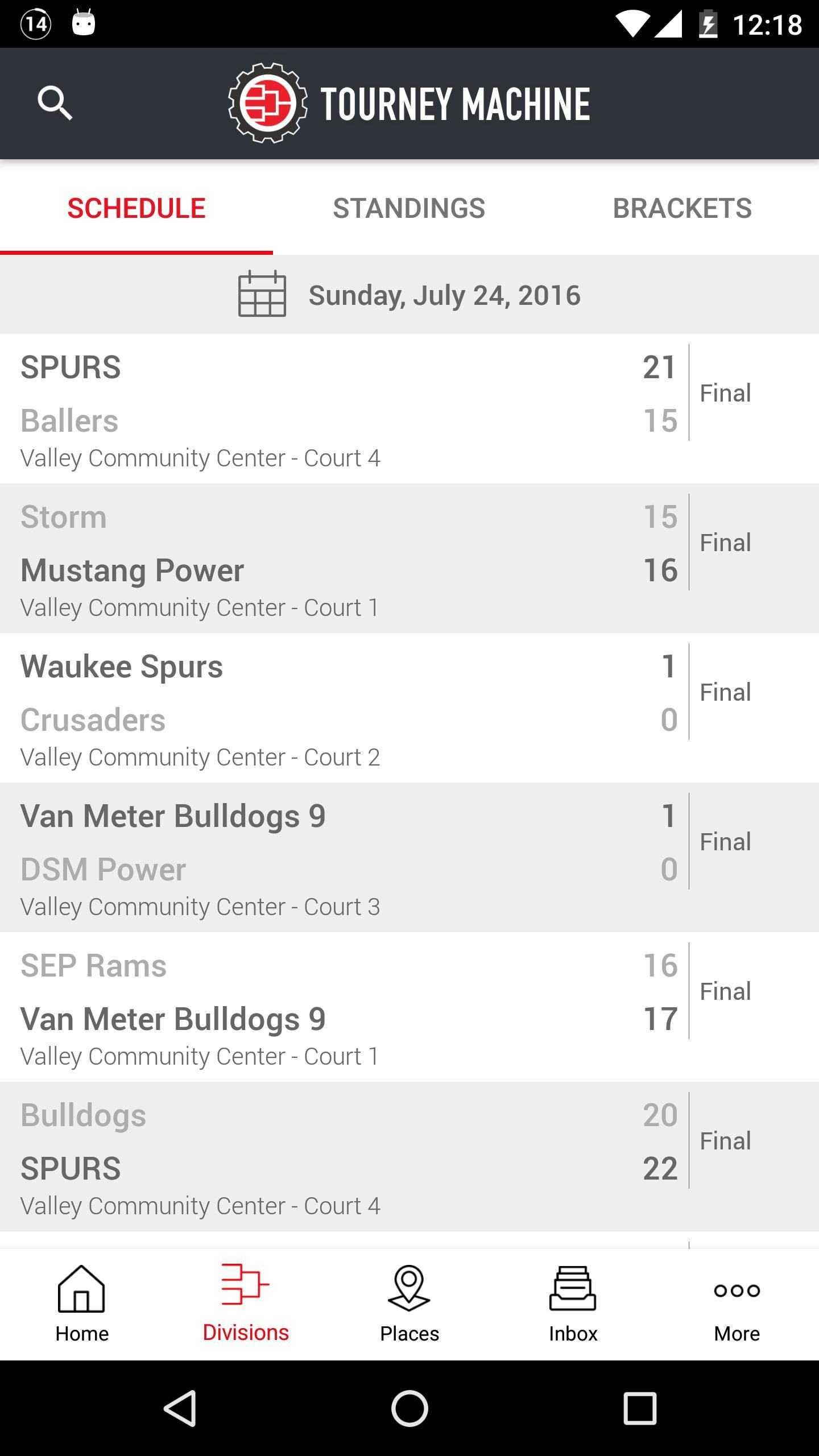 SportsEngine Tourney