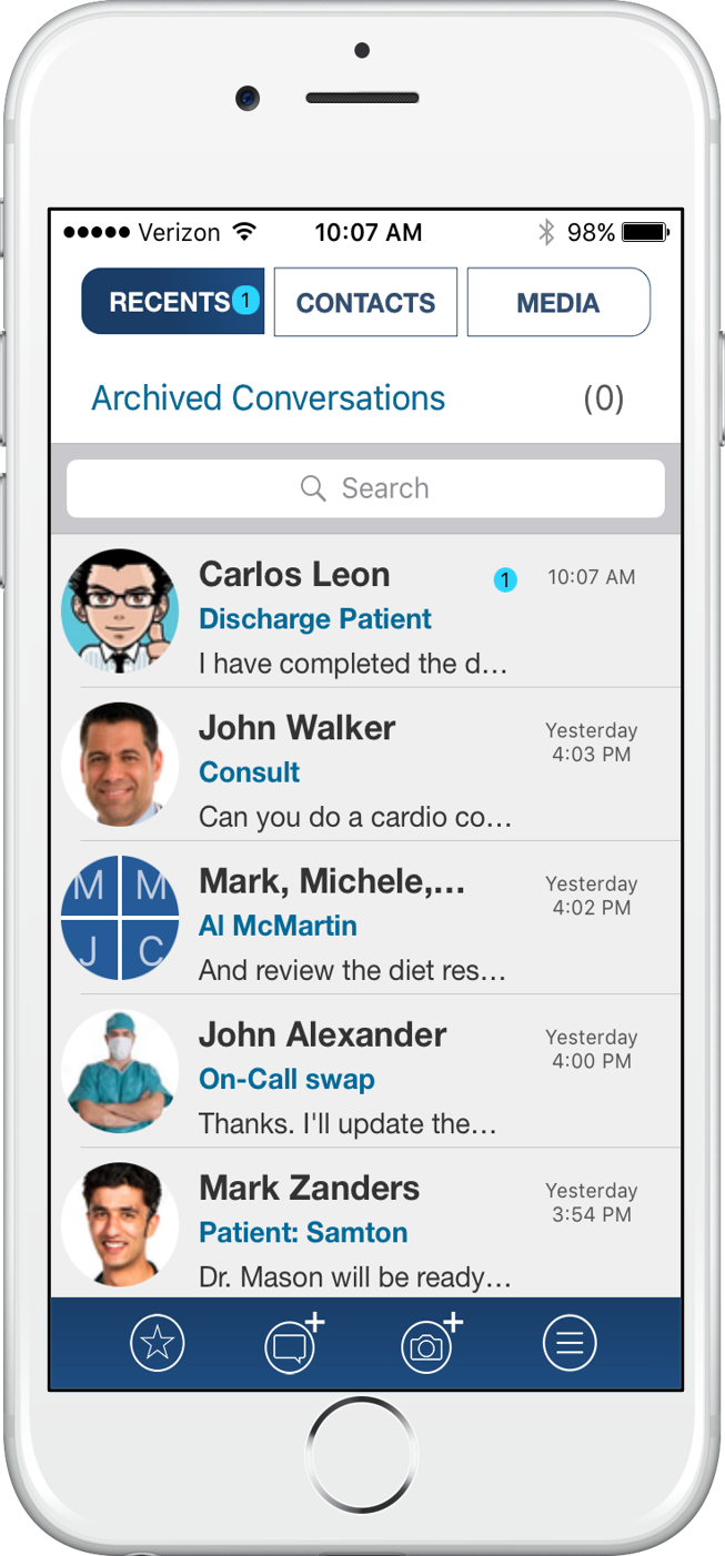 QliqCHAT Software - QliqCHAT secure staff communication