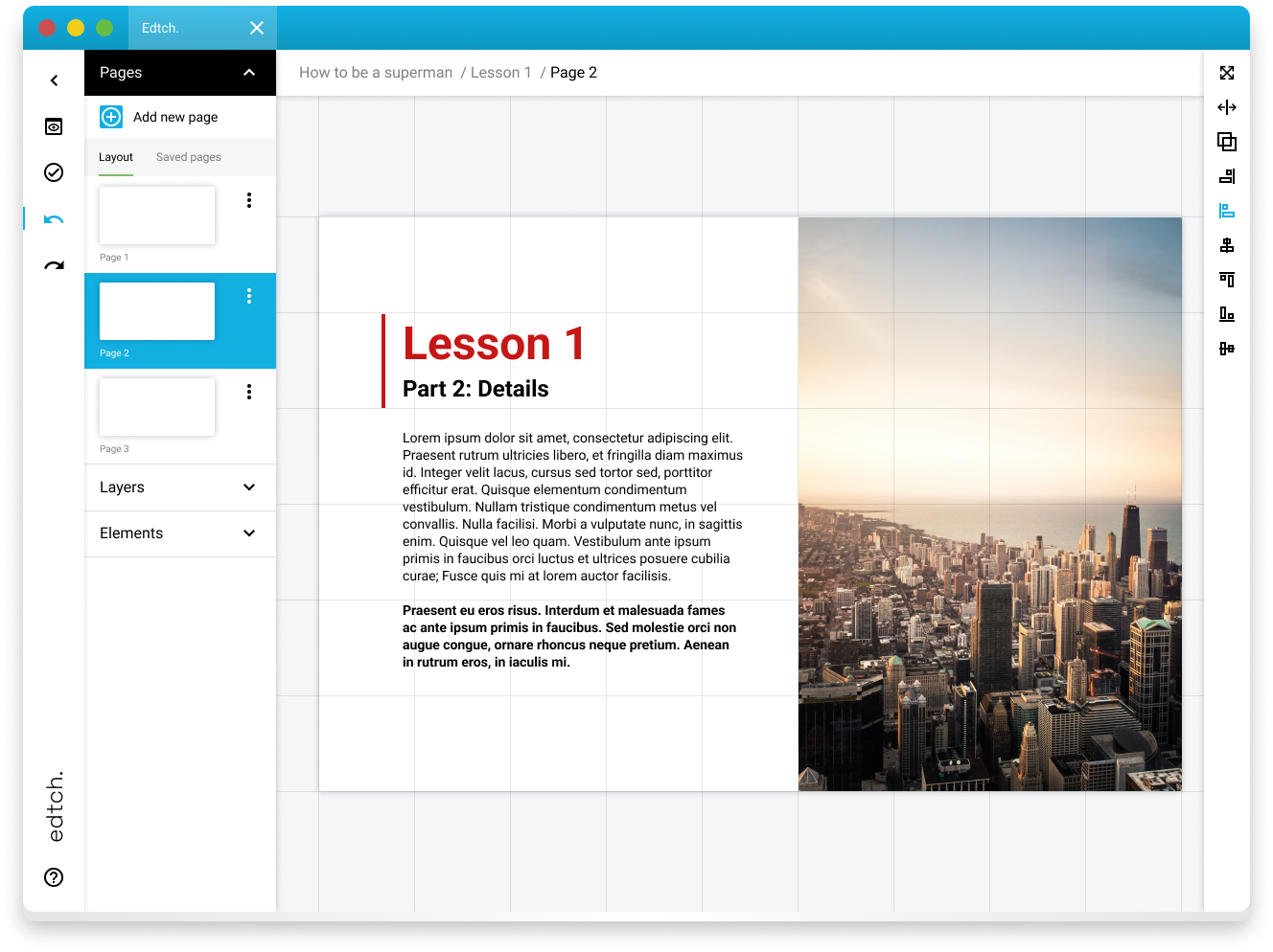 Edtch. Software - Build professional training courses with multimedia lessons, tests, expert and peer graded assignments to help learners grow their skills faster.