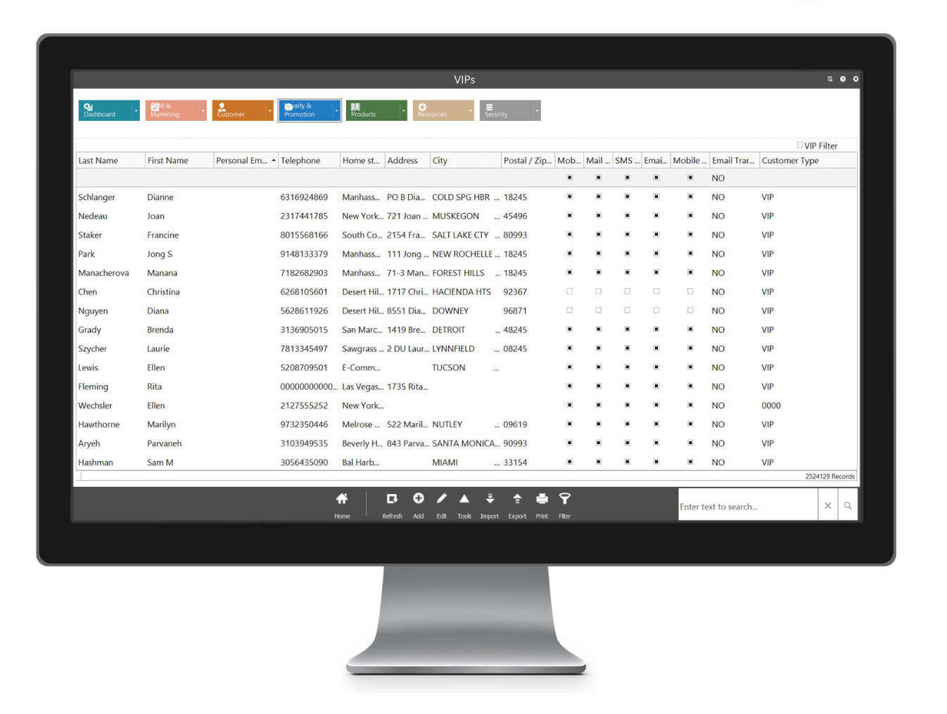 Mi9 Retail Suite Software - Target the right customers with the right products, with targeted, personalized, relationship-based marketing lists