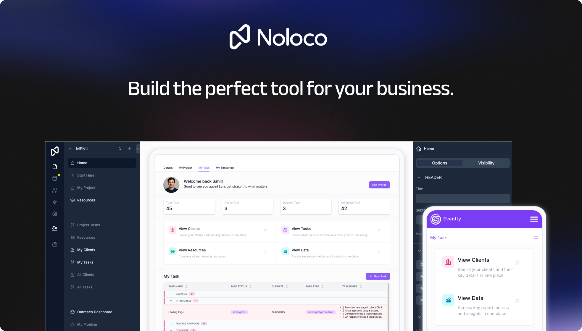 Noloco screenshot