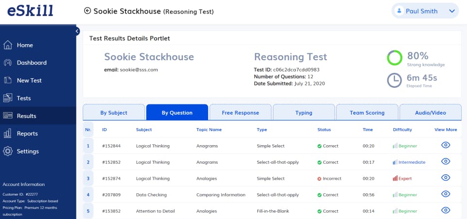 Eskill Assessment Java Sample Test eSkill Pricing, Alternatives & More 2023 | Capterra