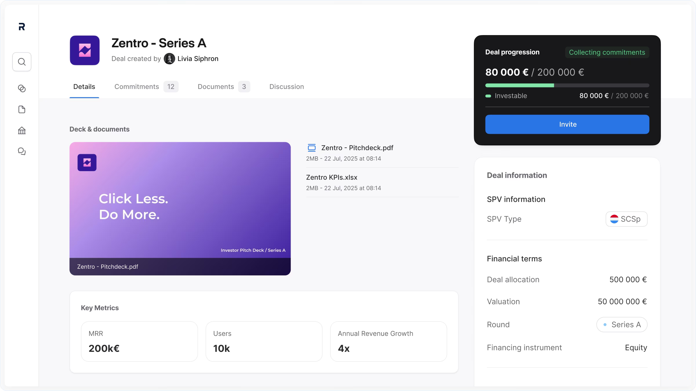 Roundtable screenshot: Roundtable deck and documents