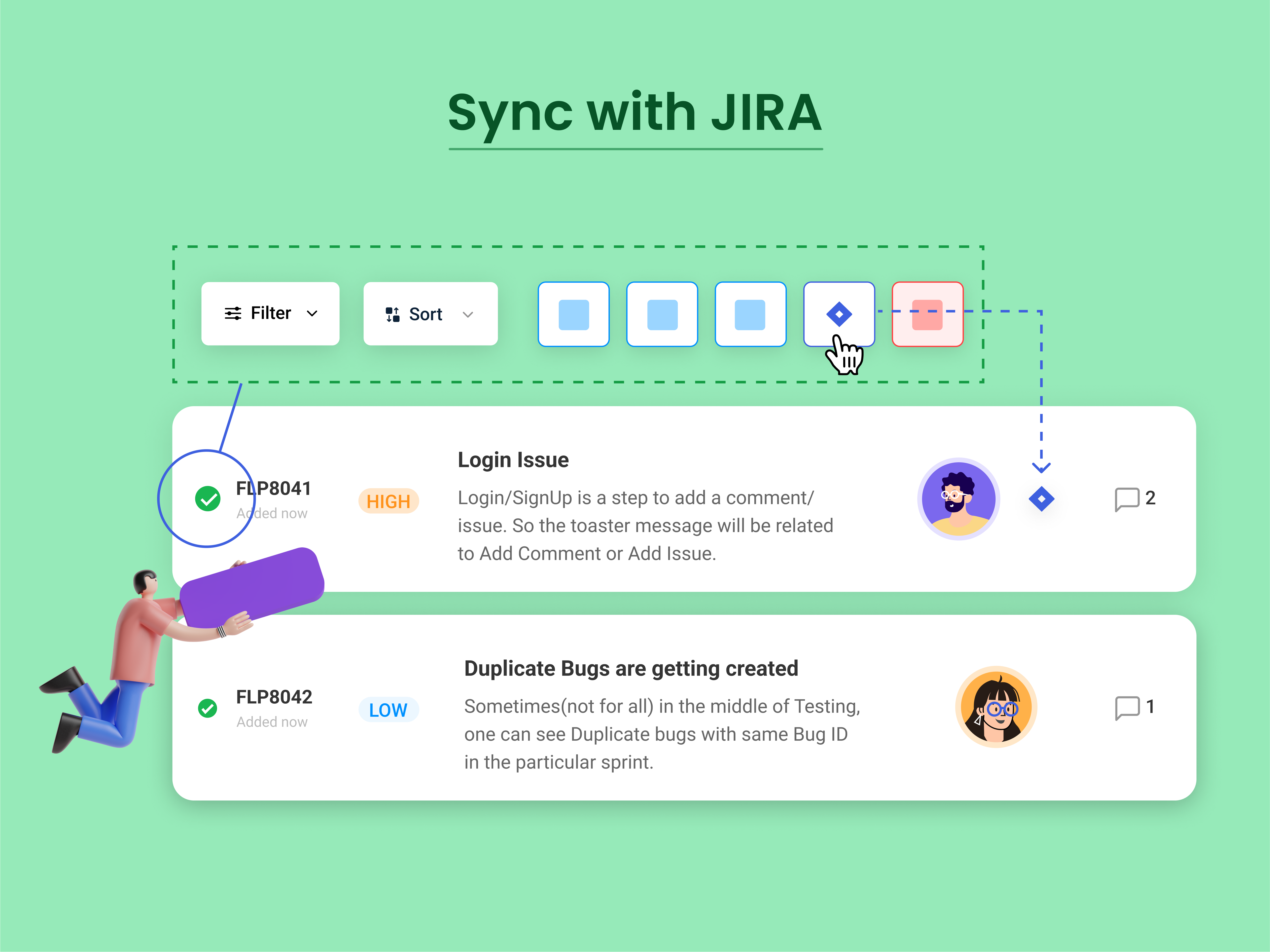 Sync with JIRA