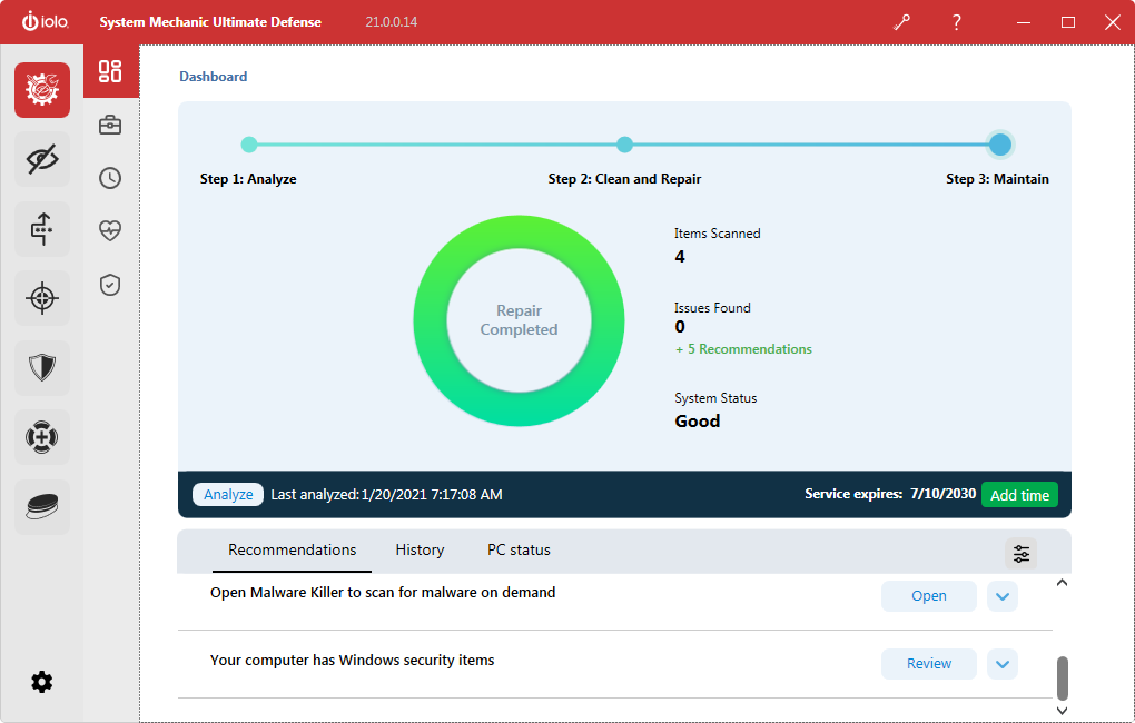 System Mechanic Ultimate Defense