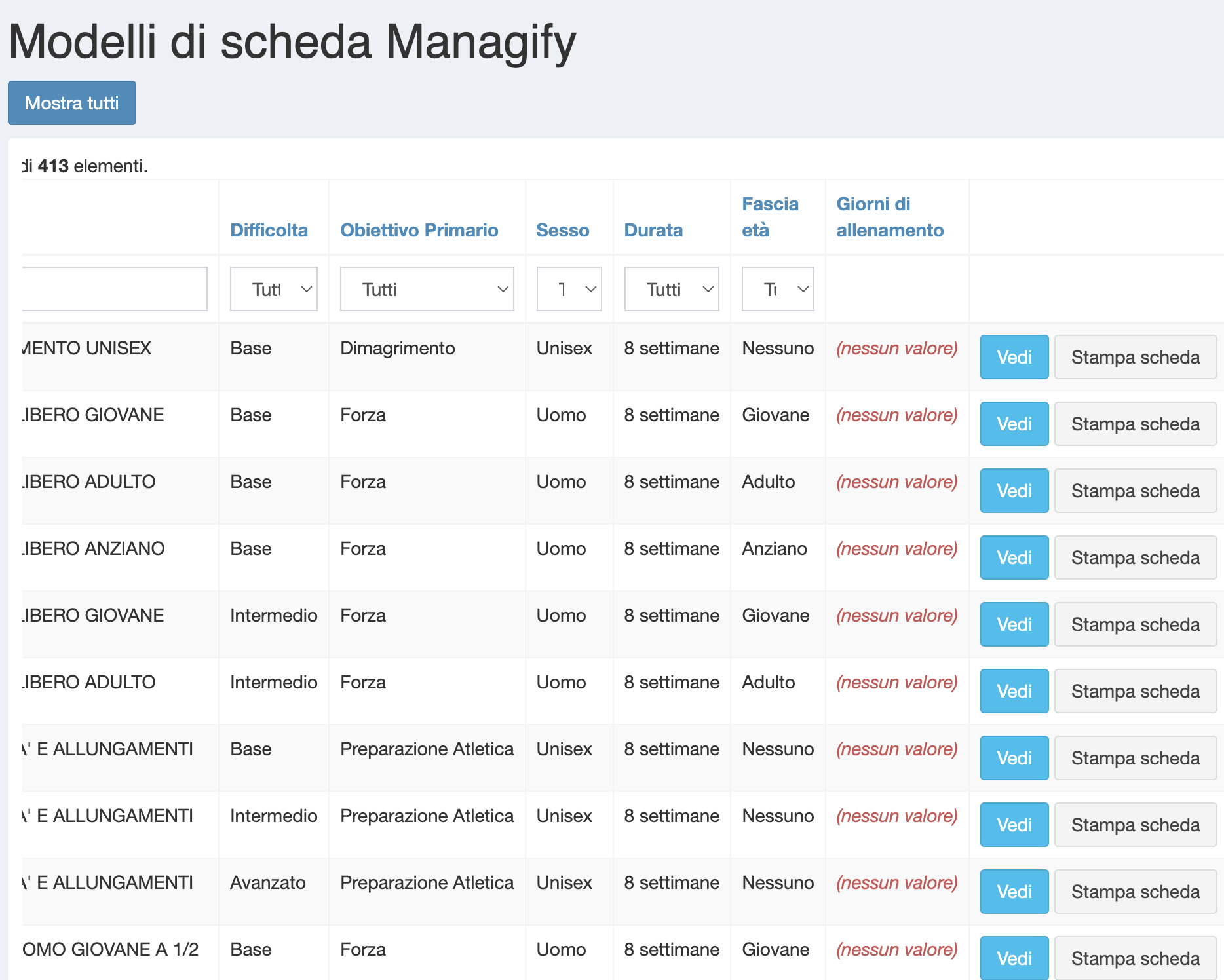 Managify schedules