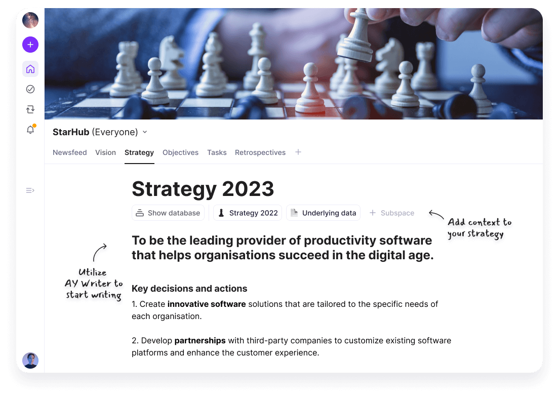 Ayanza Software - Ayanza strategy
