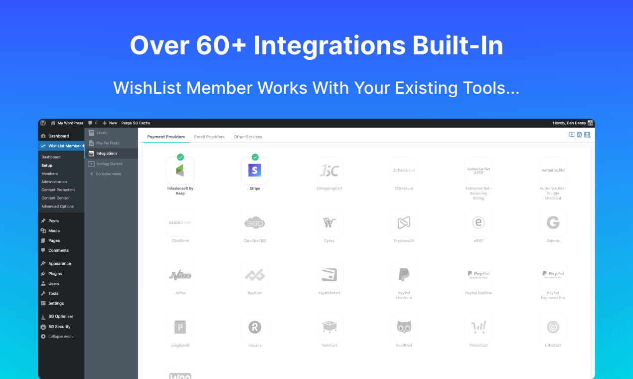 WishList Member Integrations - Works With Your Existing Tools