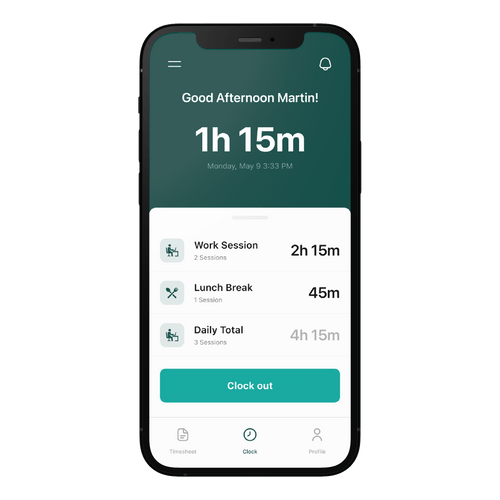 Friday screenshot: Friday clock