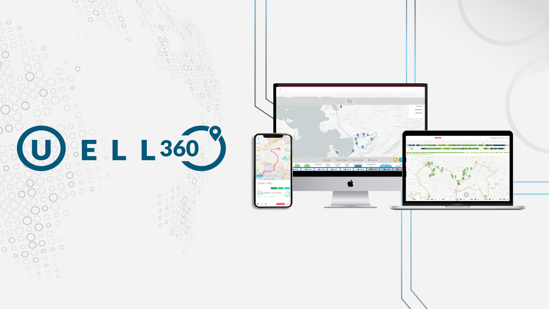 Uello 360 screenshot: Complete platform with the main solutions to take care of your end-to-end delivery logistics