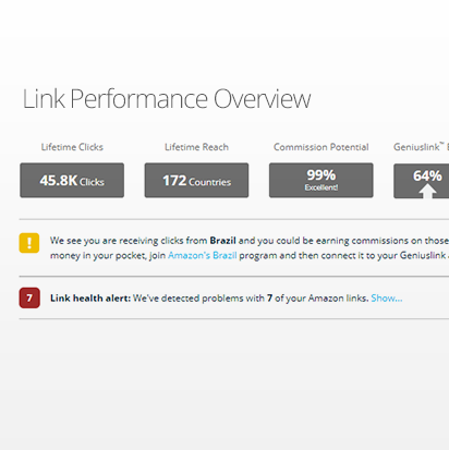 Geniuslink Software - Geniuslink link performance overview