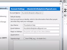 Thunderbird Software - Thunderbird account settings