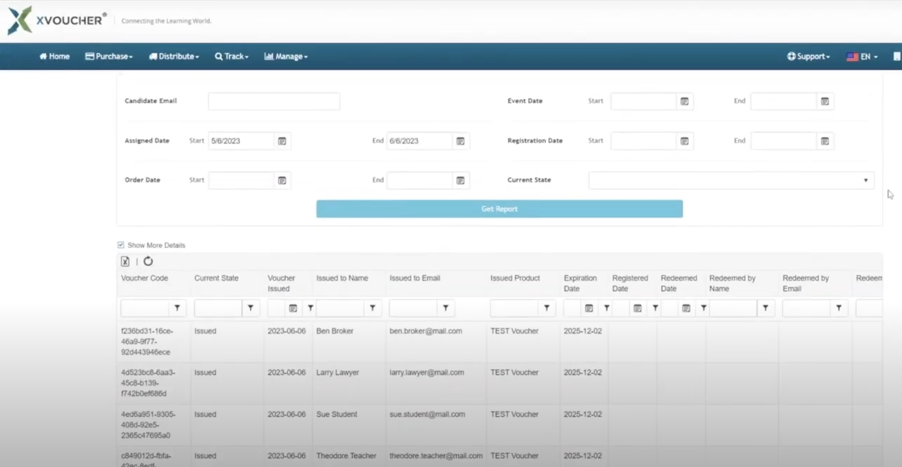 Xvoucher screenshot: Xvoucher view voucher details