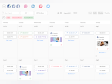 Publer Software - View and schedule new posts directly from a visual calendar
